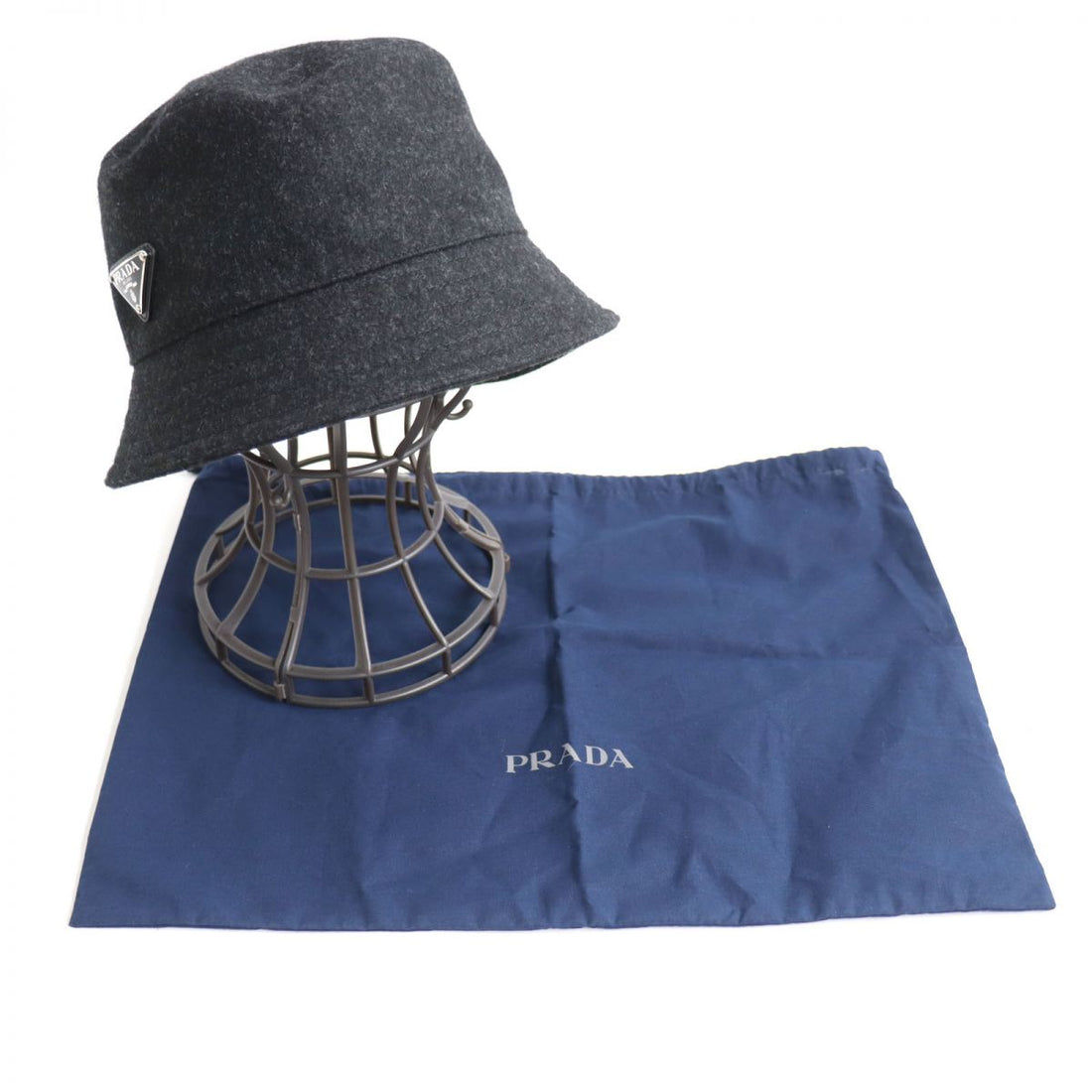 Prada Wool Bucket Hat Black L 2HC137