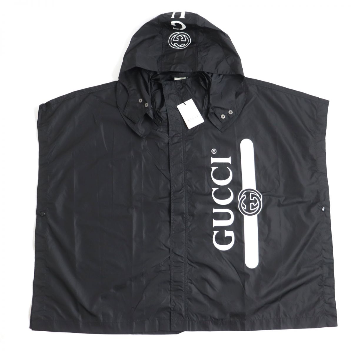 Gucci Nylon Coat Interlocking G Logo Black M