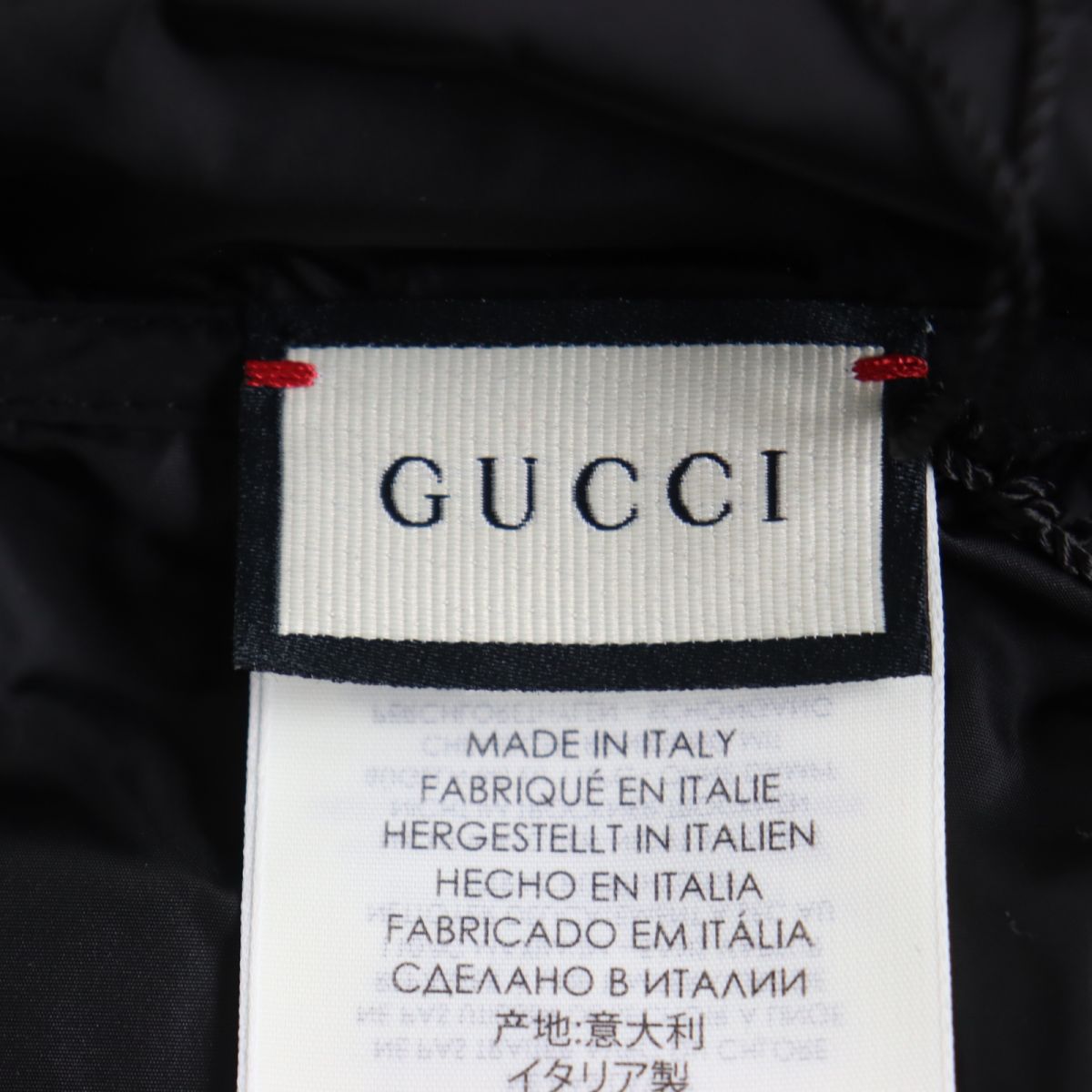 Gucci Nylon Coat Interlocking G Logo Black M