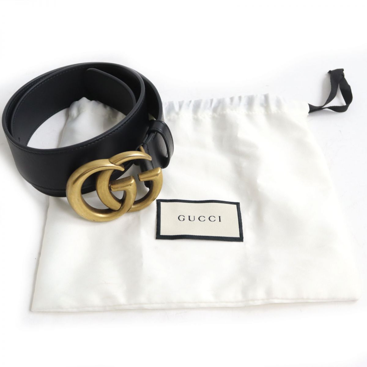 Gucci GG Marmont Leather Belt Black