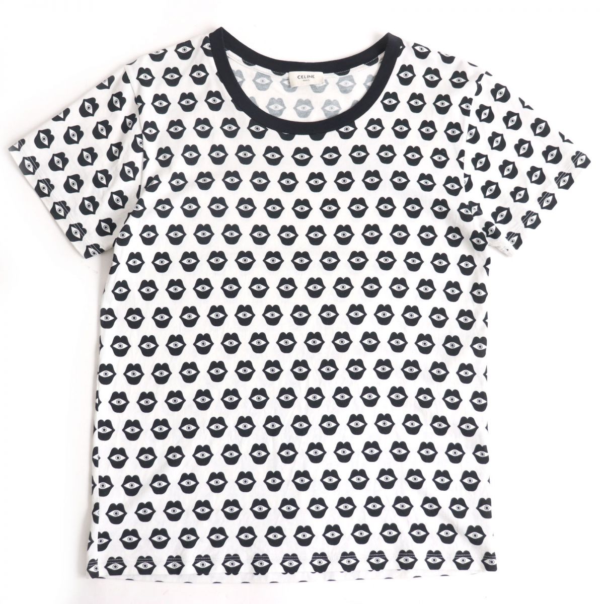 Celine Telepathic Love Print T-Shirt White S