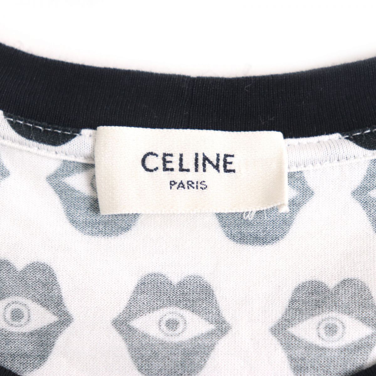 Celine Telepathic Love Print T-Shirt White S