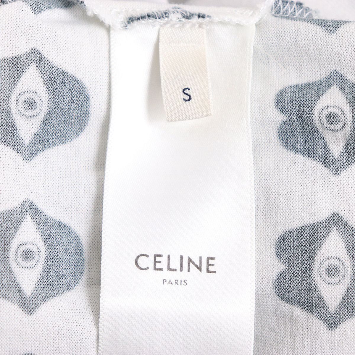 Celine Telepathic Love Print T-Shirt White S