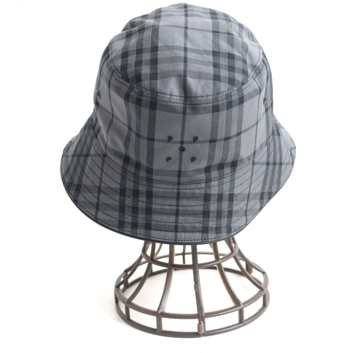 Burberry Vintage Check Cotton Bucket Hat Grey M