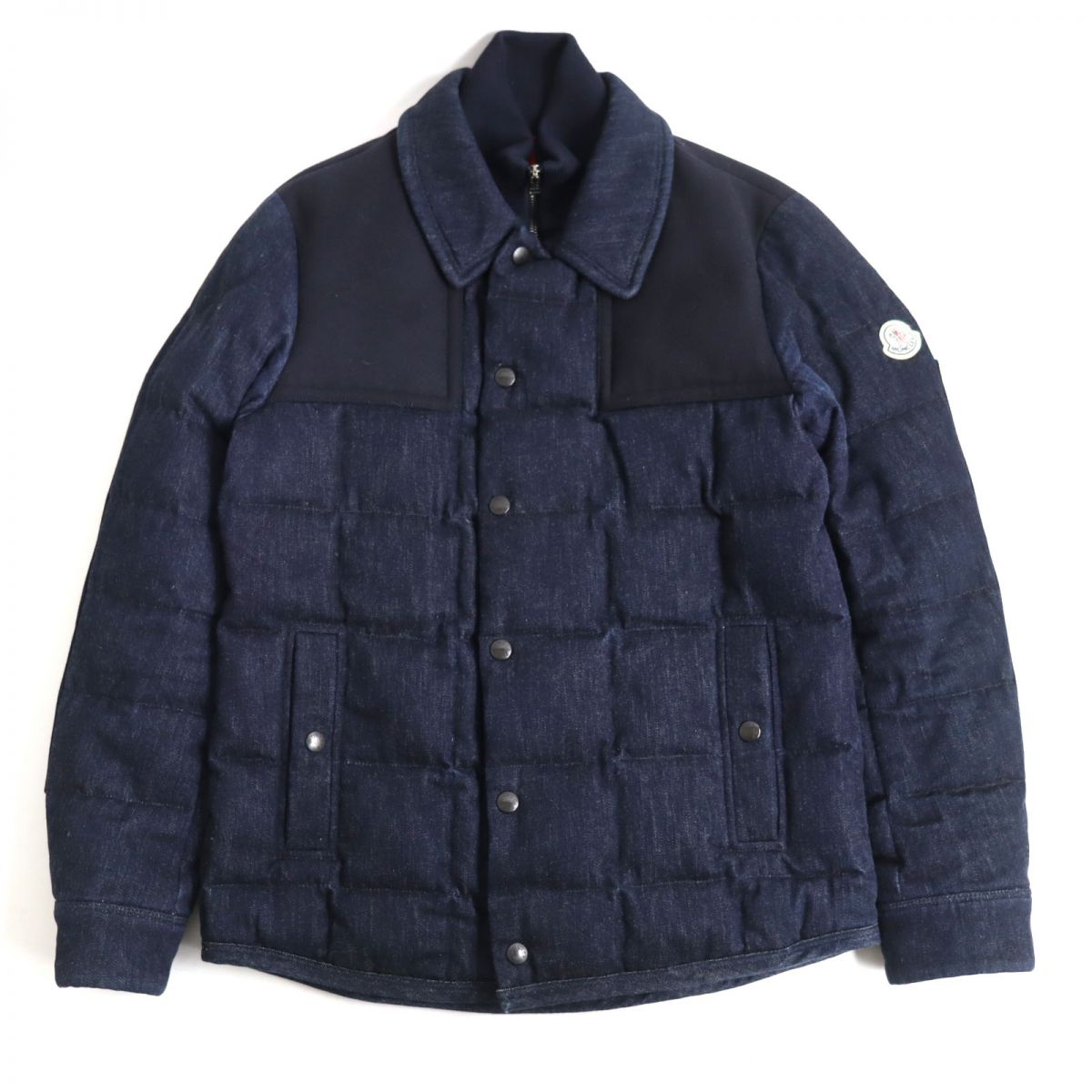 Moncler Clovis Logo Patch Down Jacket