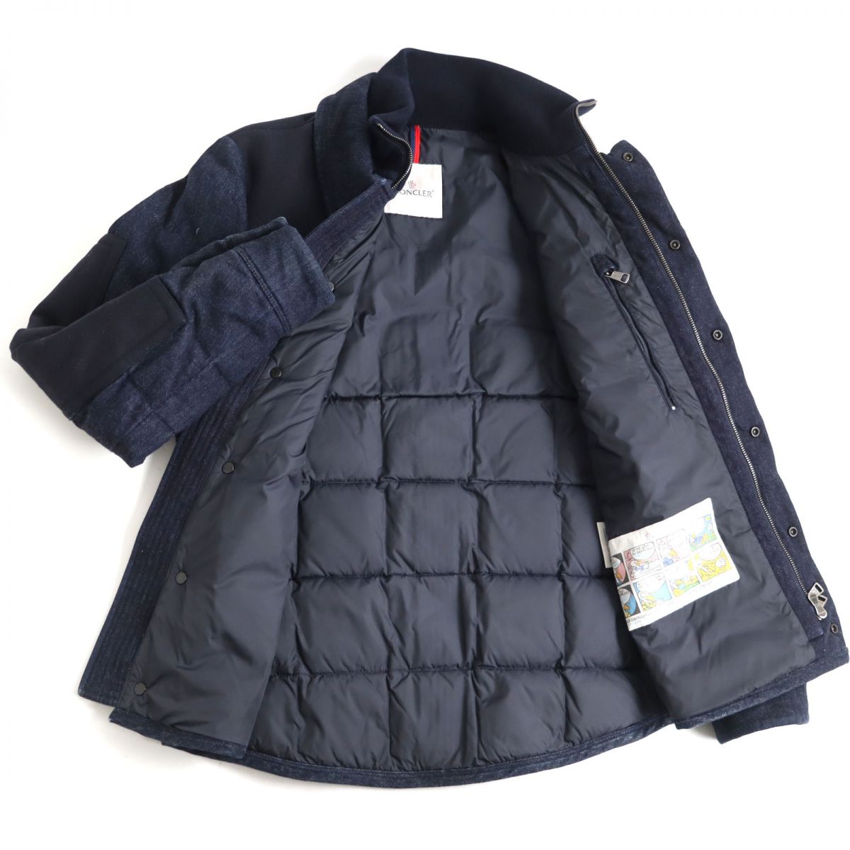 Moncler Clovis Logo Patch Down Jacket