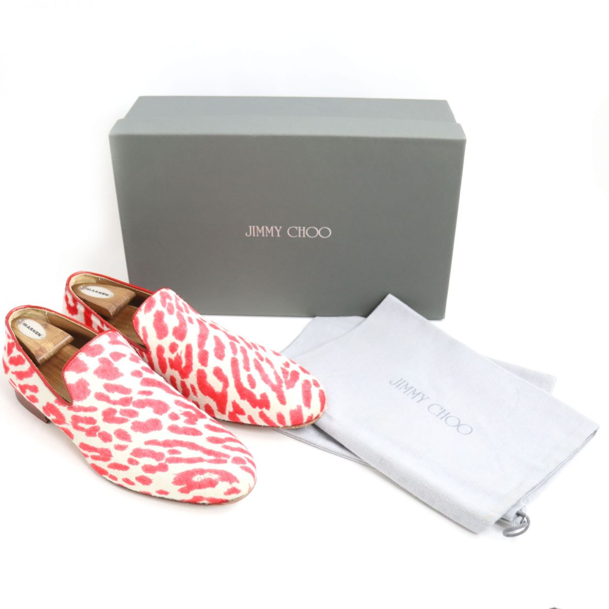 Jimmy Choo Sloane Leopard Pony Leather Shoes 43