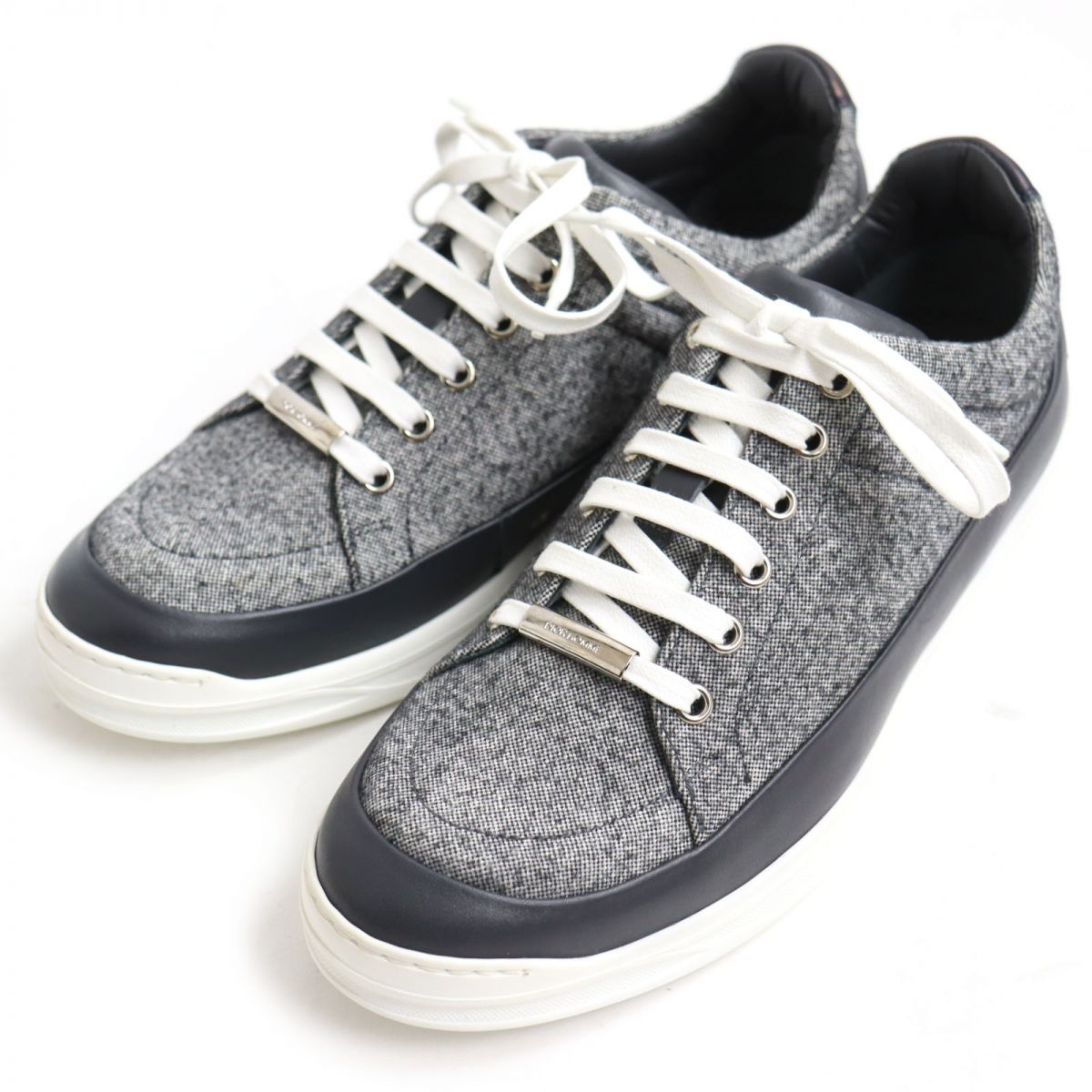 Dior Homme Leather Low-Cut Sneakers Grey