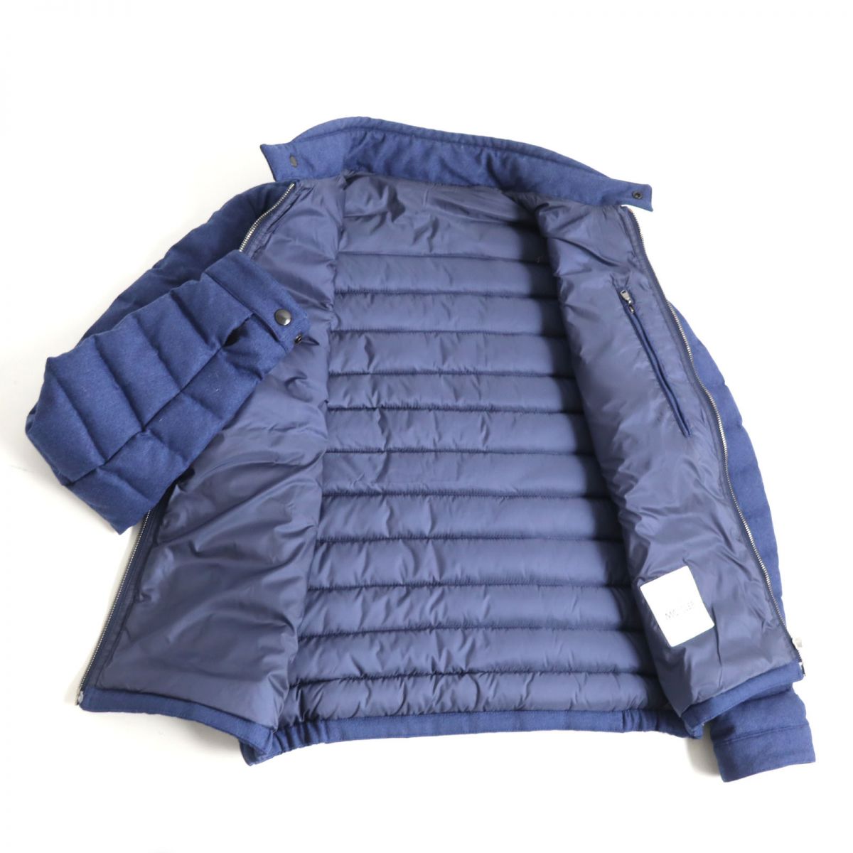 Moncler DELABOST Wool Jacket, Men's, Blue