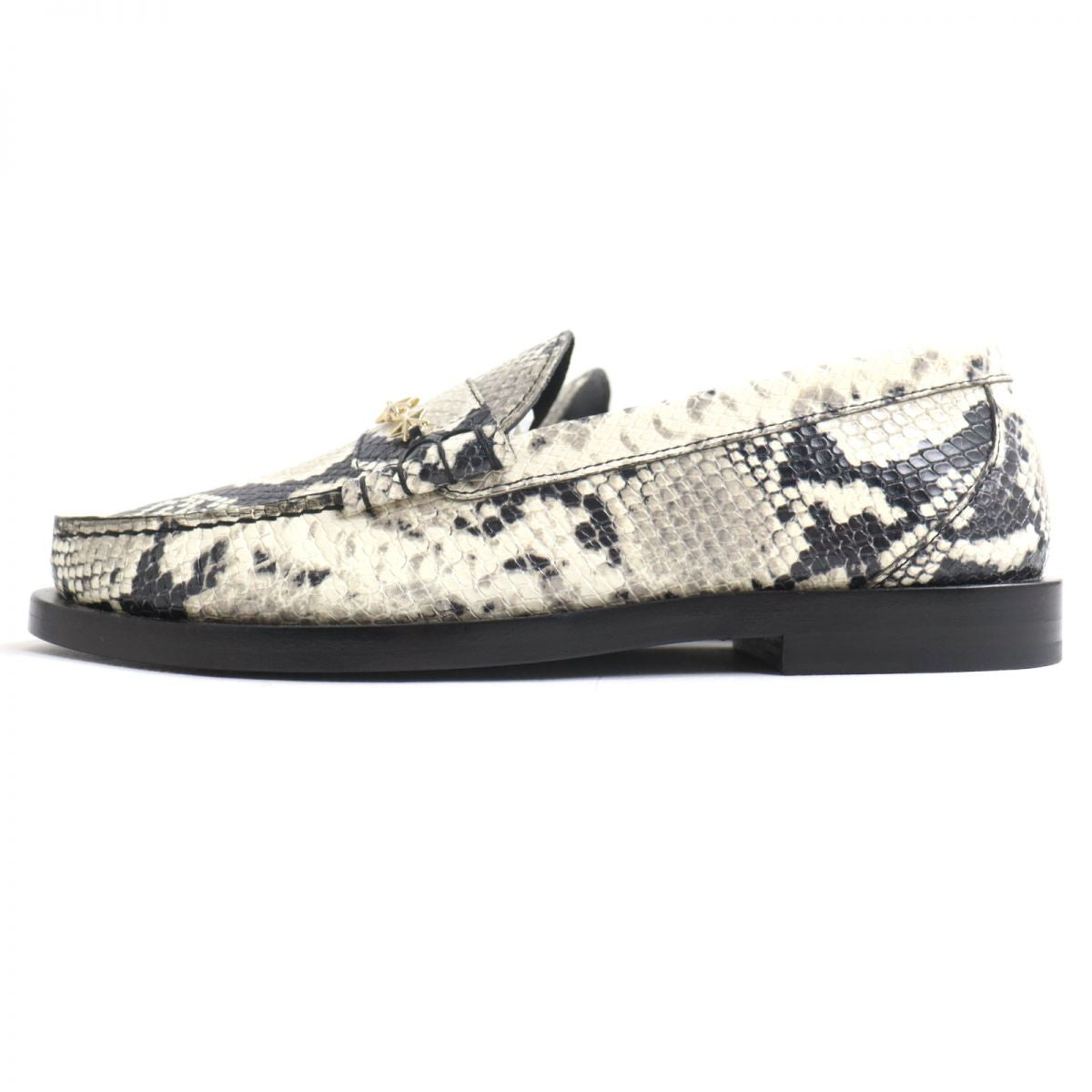 Jimmy Choo Python-embossed Leather Loafers