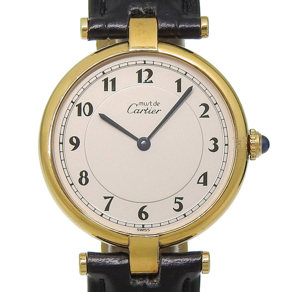 Cartier Must Vendome Vermeil Silver925 Quartz