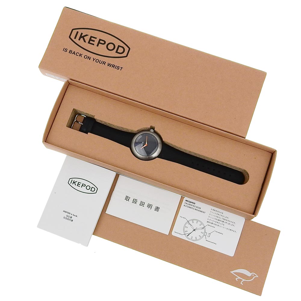 Ikepod D014 Stainless Steel Rubber Quartz Watch