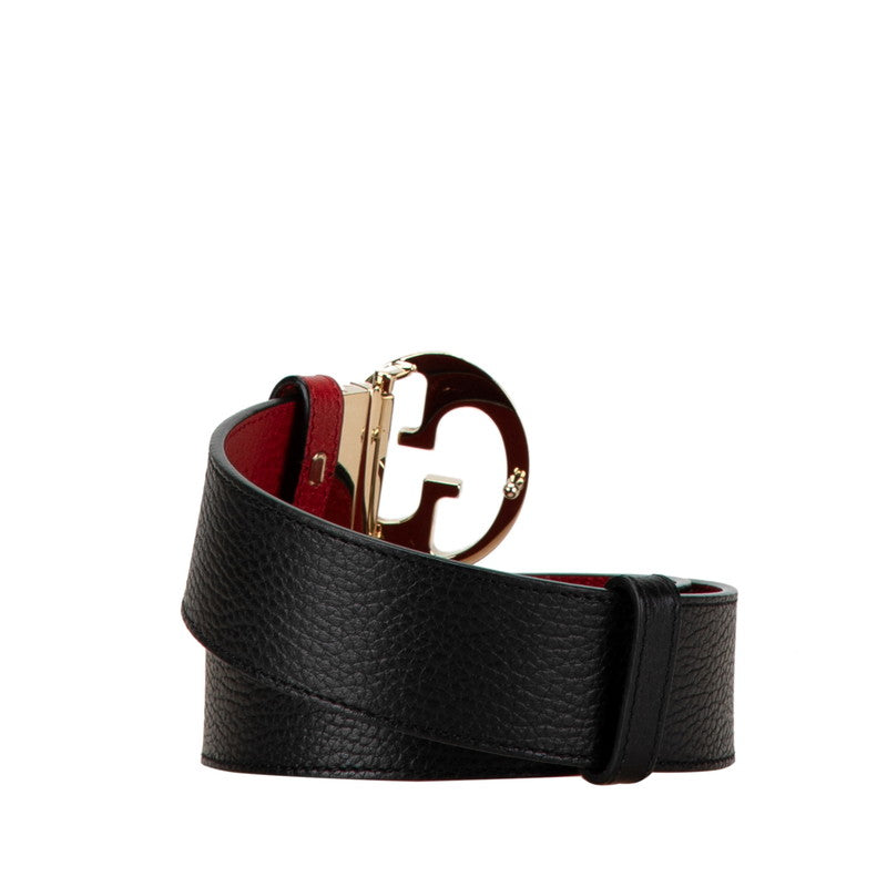 Gucci Reversible Leather Belt Black Red