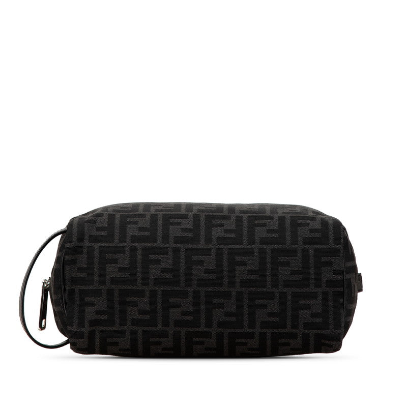 Fendi Canvas Leather FF Pouch Clutch Bag 7N0141