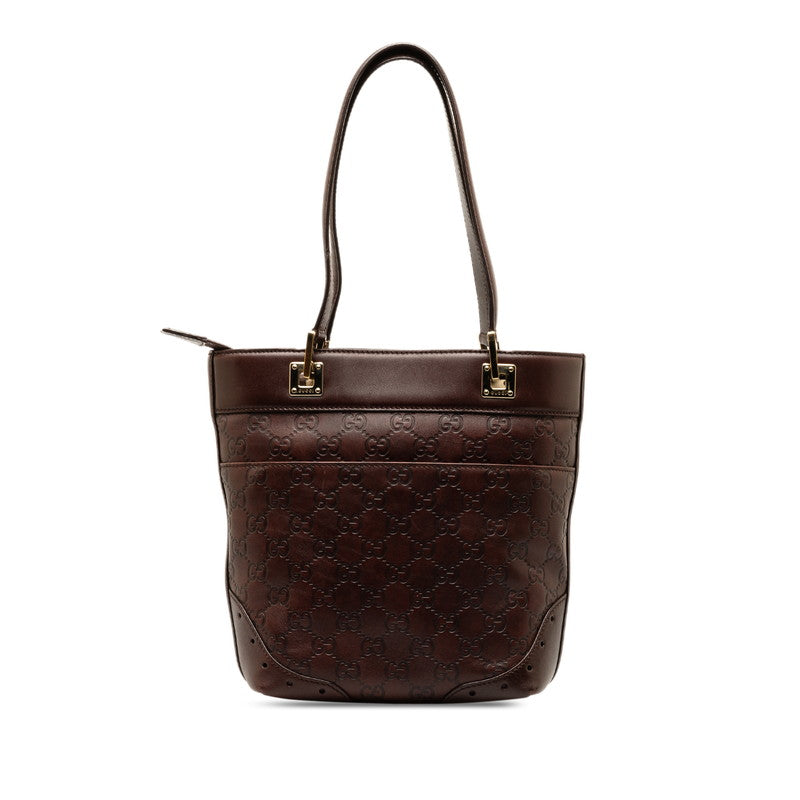 Gucci Leather Guccissima Horsebit Tote Bag 145994