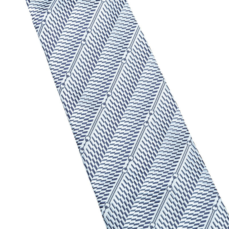 Gucci Silk Stripe Tie Blue