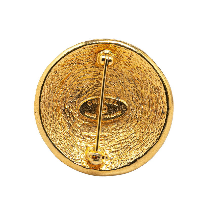 Chanel Cambon Gold Plated Brooch