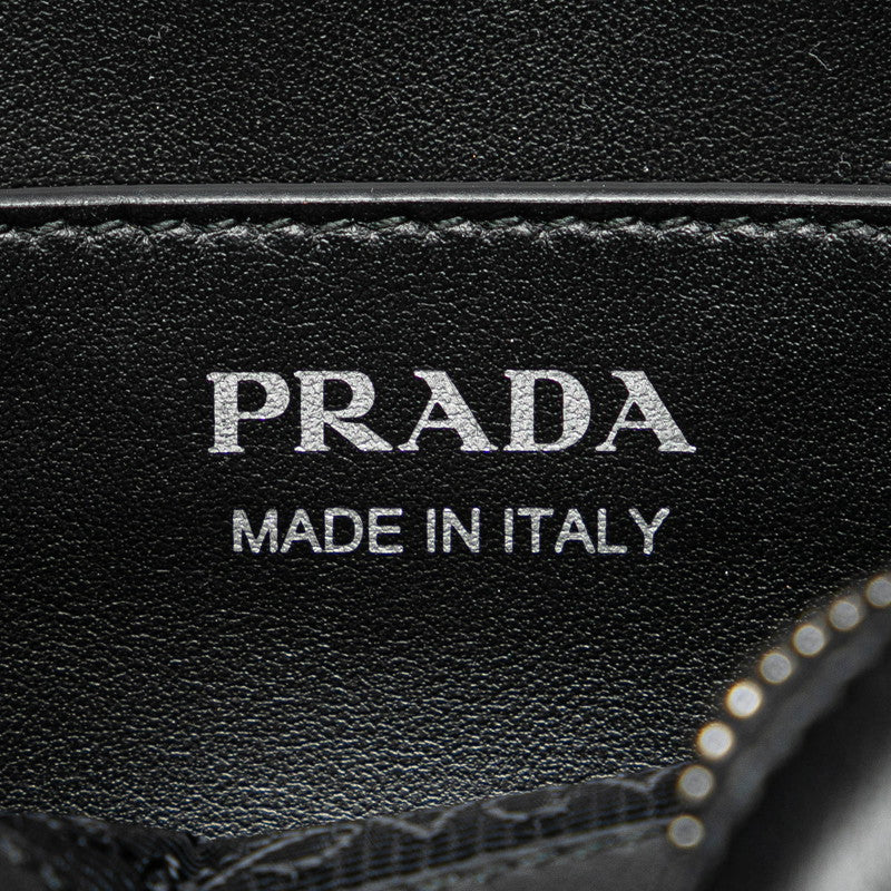 Prada Diagram Quilted Leather Shoulder Bag