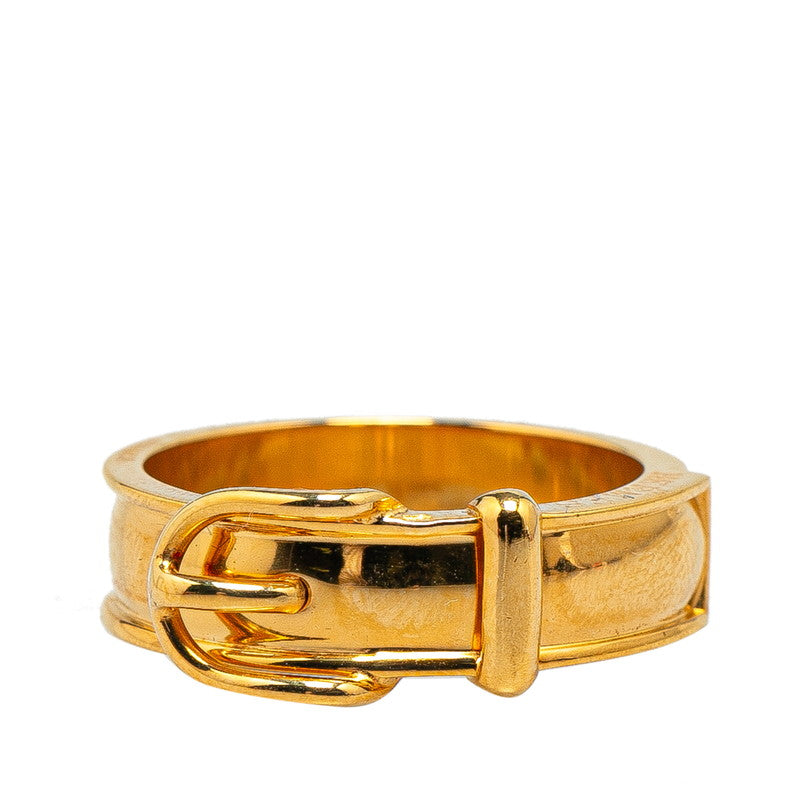 Hermes Gold Plated Scarf Ring