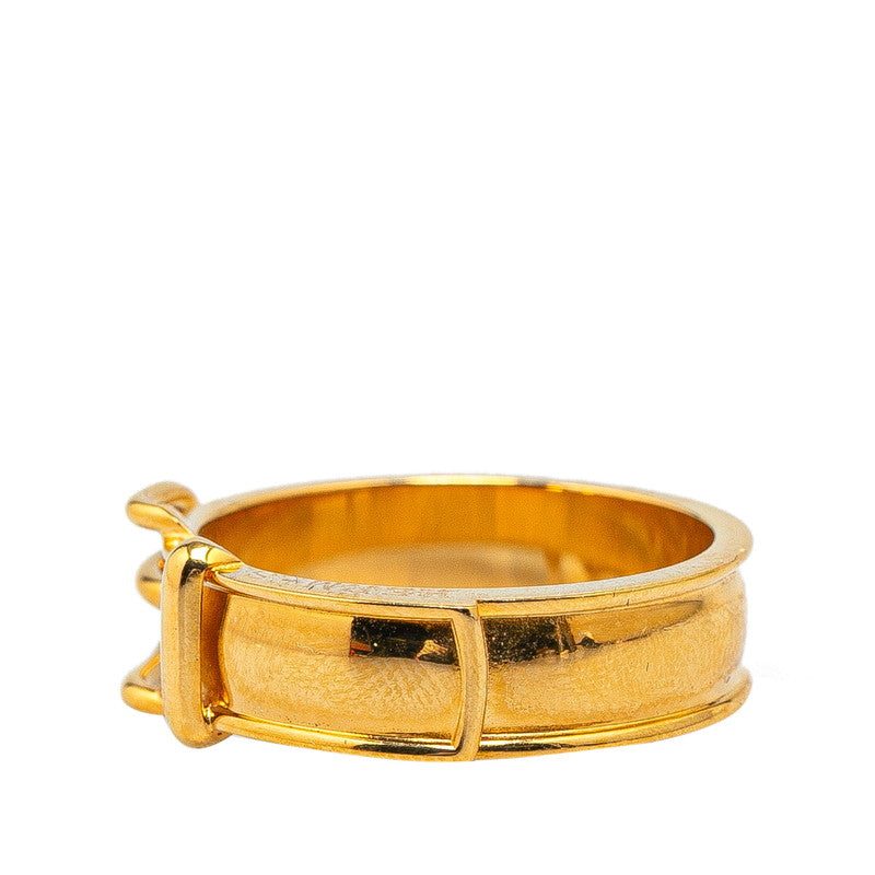 Hermes Gold Plated Scarf Ring