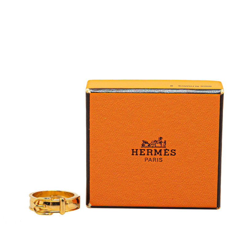 Hermes Gold Plated Scarf Ring