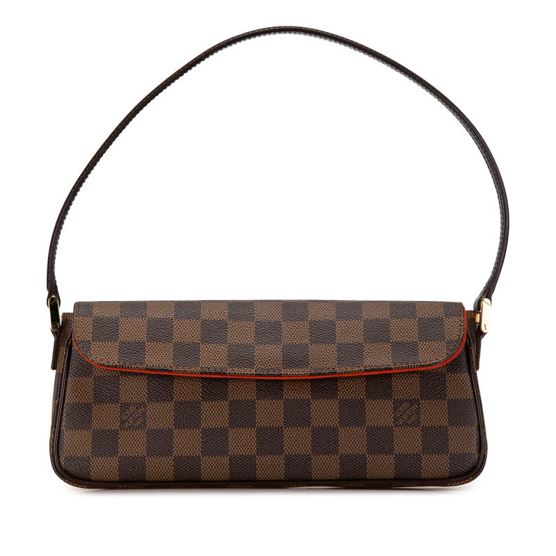 Louis Vuitton Damier Recourleta Shoulder Bag N51299 Brown PVC Leather in Great Condition