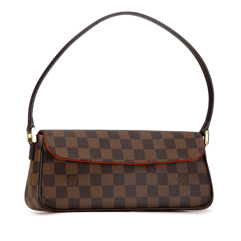 Louis Vuitton Damier Recourleta Shoulder Bag N51299 Brown PVC Leather in Great Condition