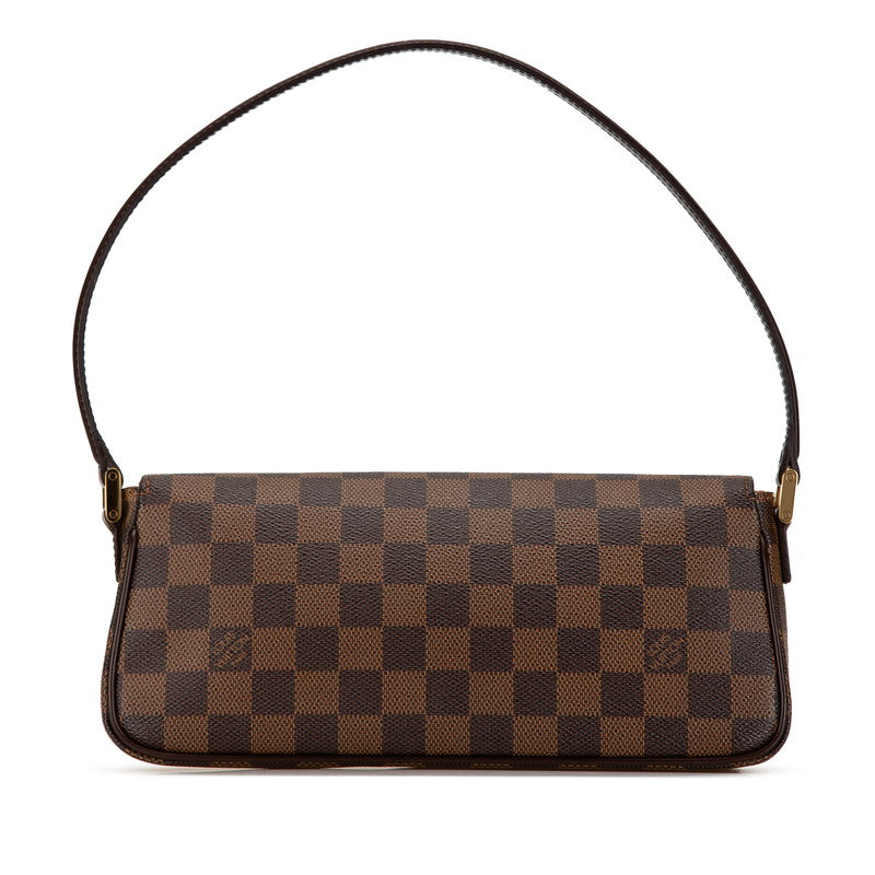 Louis Vuitton Damier Recourleta Shoulder Bag N51299 Brown PVC Leather in Great Condition