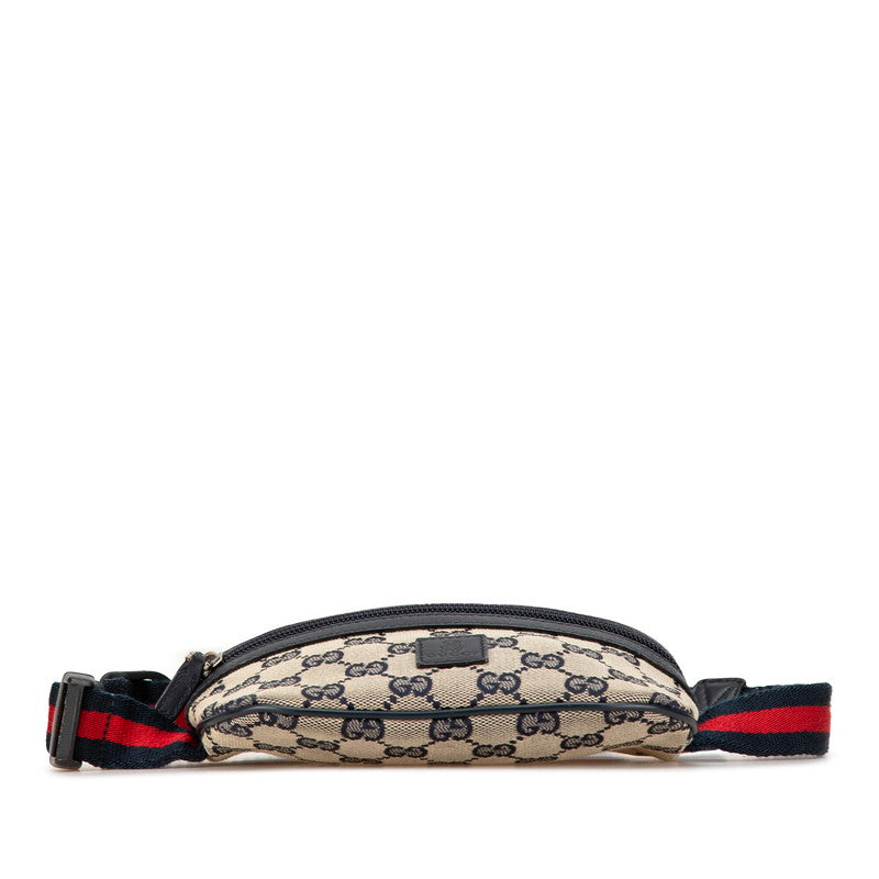 Gucci GG Canvas Waist Bag Navy