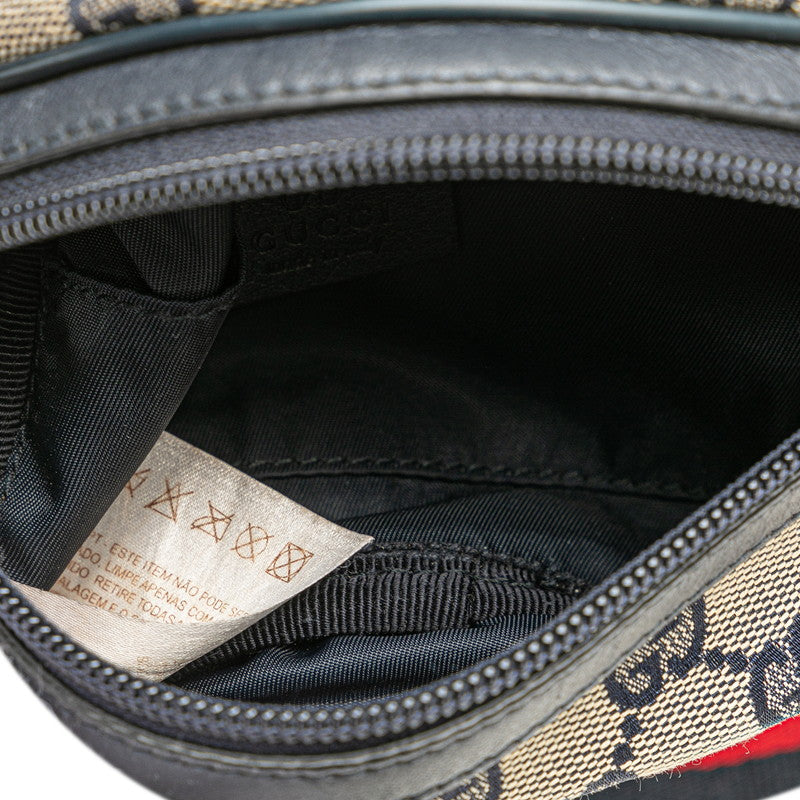 Gucci GG Canvas Waist Bag Navy