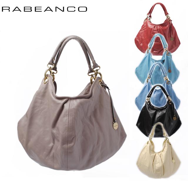 RABEANCO Soft Leather Balloon Shoulder Bag ra-133554