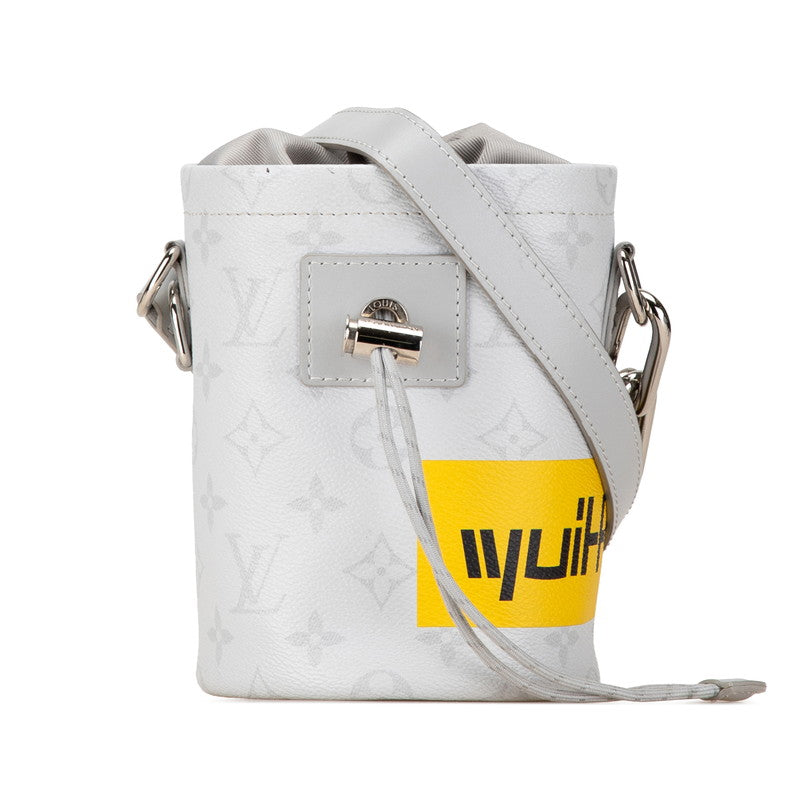 Louis Vuitton Monogram Chalk Nano Crossbody Shoulder Bag M44631 White PVC Leather in Very Good Condition