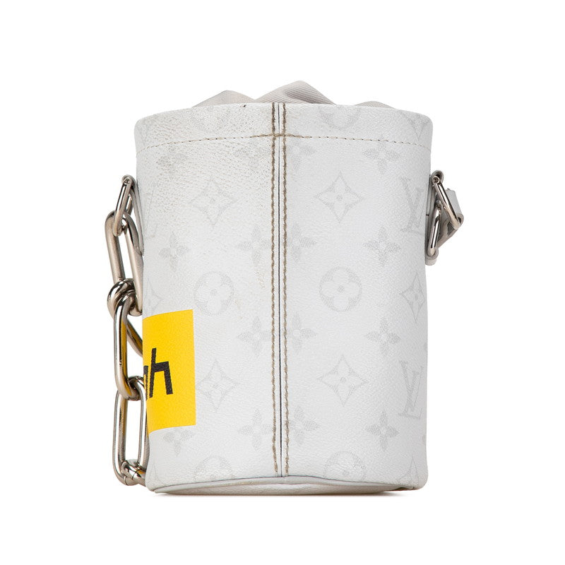 Louis Vuitton Monogram Chalk Nano Crossbody Shoulder Bag M44631 White PVC Leather in Very Good Condition