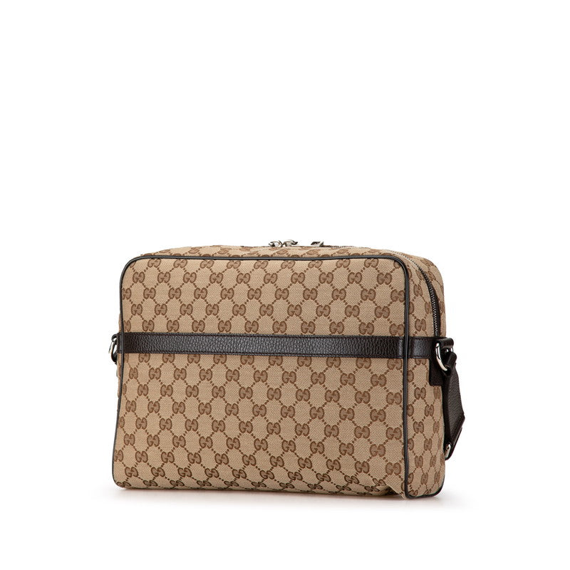 Gucci GG Canvas Leather Shoulder Bag 449173