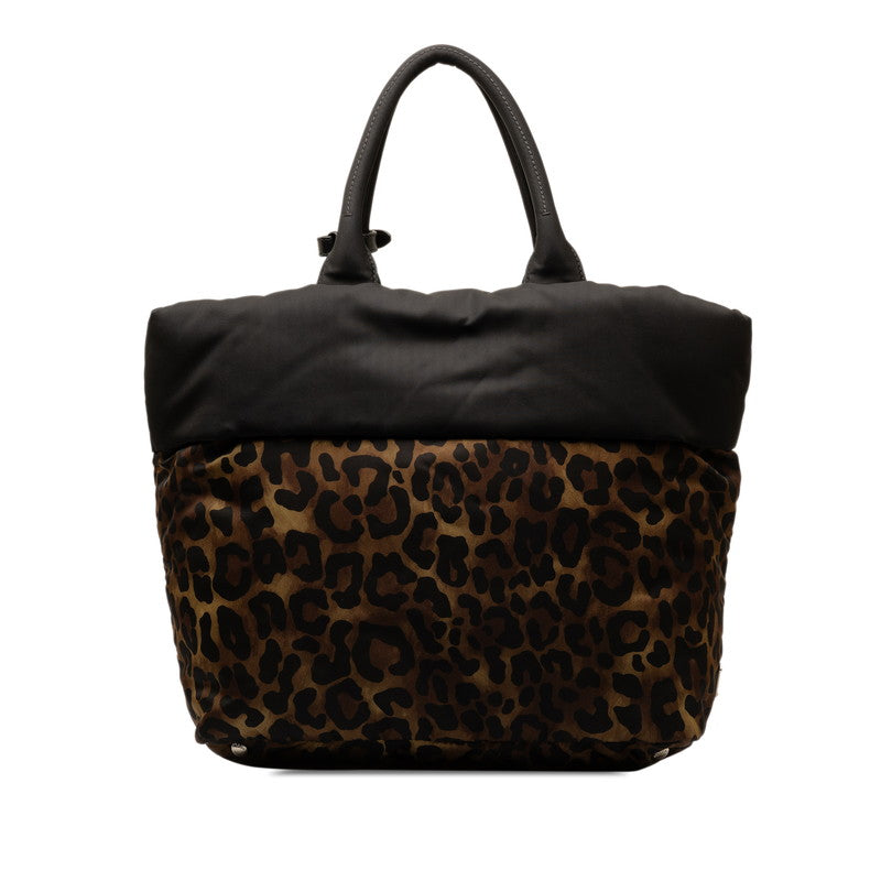 Prada Nylon Reversible Leopard Handbag B1959V