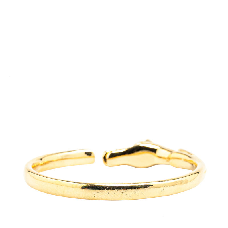 Hermes Cheval Horse Gold Plated Bangle