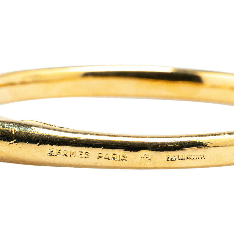 Hermes Cheval Horse Gold Plated Bangle