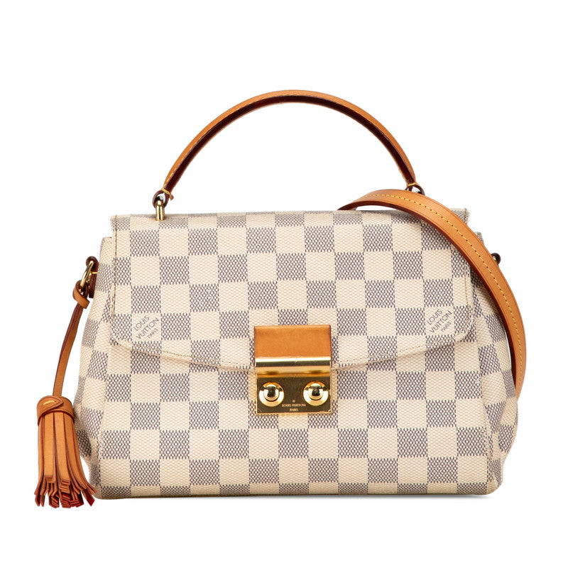 Louis Vuitton Damier Azur Croisette Handbag N41581 in Very Good Condition