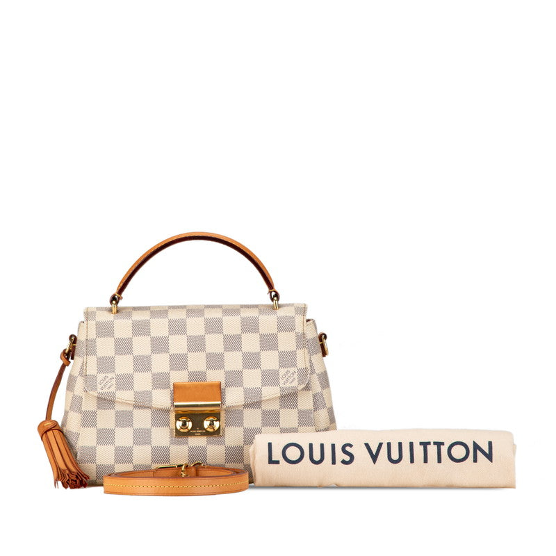 Louis Vuitton Damier Azur Croisette Handbag N41581 in Very Good Condition