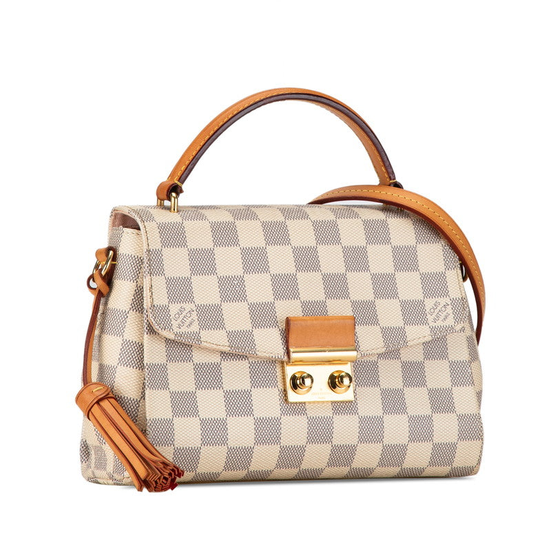 Louis Vuitton Damier Azur Croisette Handbag N41581 in Very Good Condition