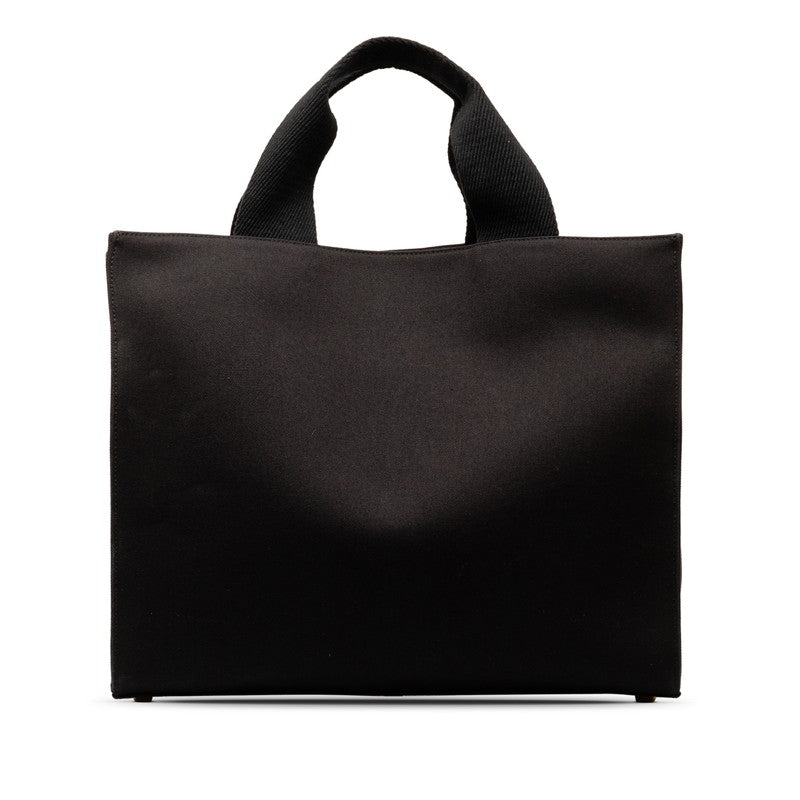 Fendi Fendace La Medusa 2WAY Tote Bag 8BH395 Black Canvas