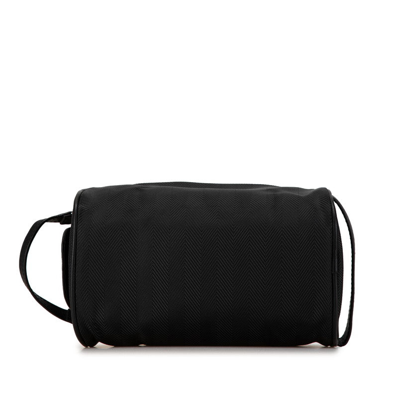 Bvlgari Nylon Leather Clutch Bag