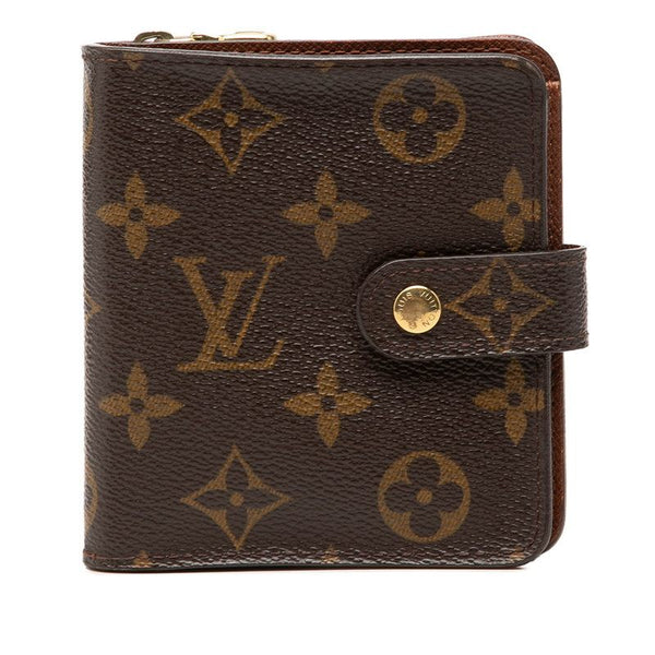 Louis Vuitton Monogram Leather Compact Wallet