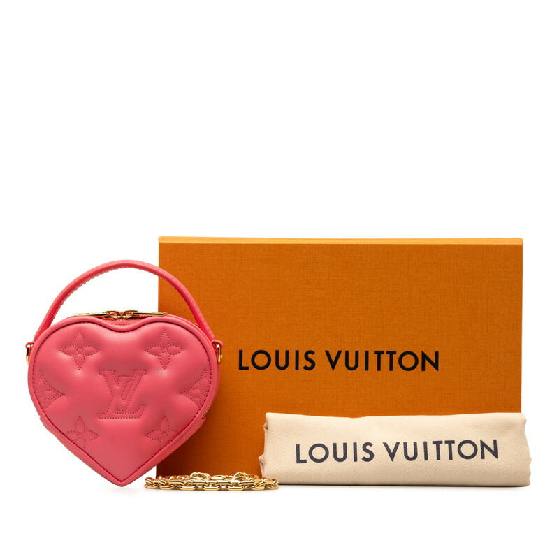 Louis Vuitton Bubblegram Pop My Heart Leather Handbag M81893 in Very Good Condition