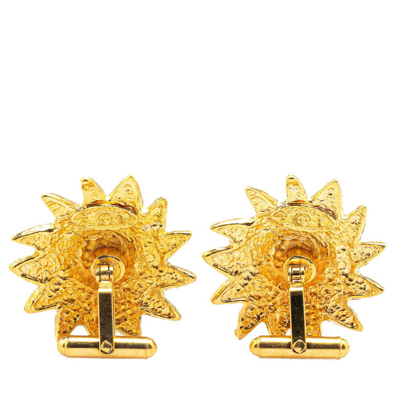 Chanel Vintage Coco Mark Lion Motif Cufflinks