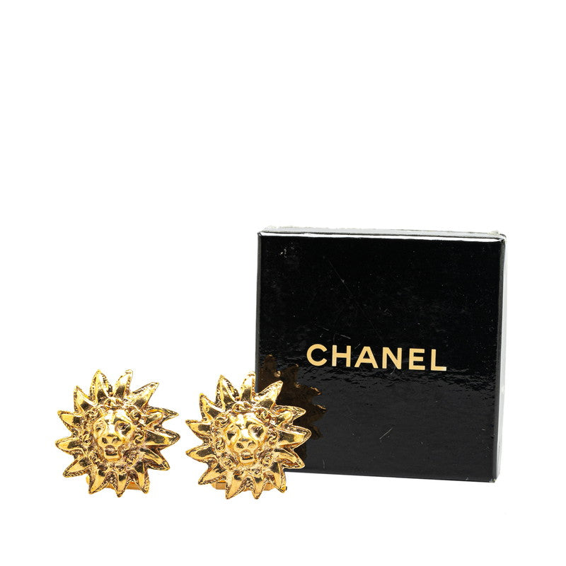 Chanel Vintage Coco Mark Lion Motif Cufflinks