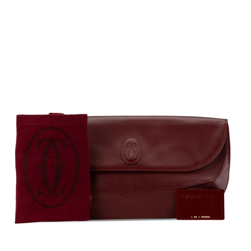 Cartier Must Line Leather Clutch Bag