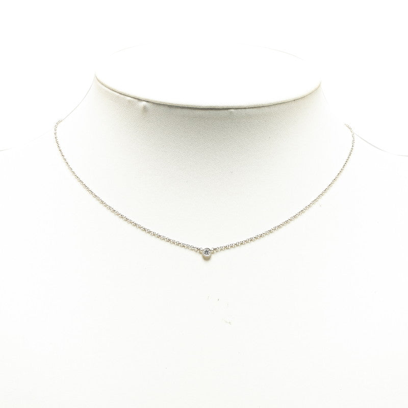 Tiffany & Co Pt950 Platinum Diamond By the Yard Necklace in Very Good Condition