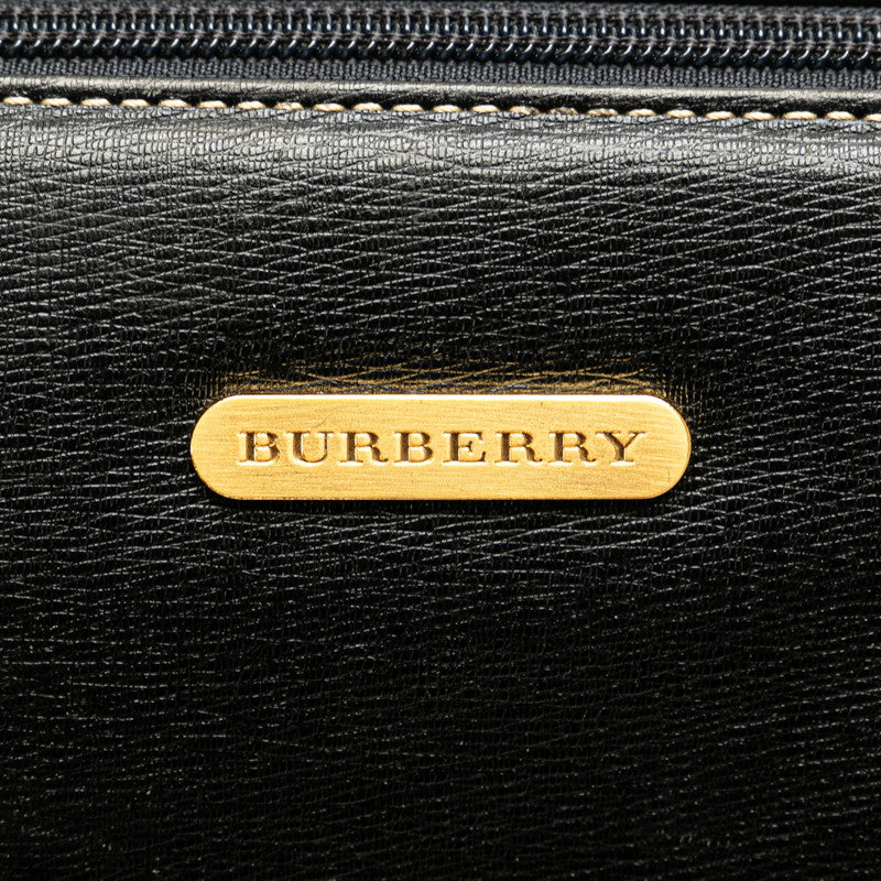 Burberry Nova Check Shadow Horse Leather Handbag in Very Good Condition