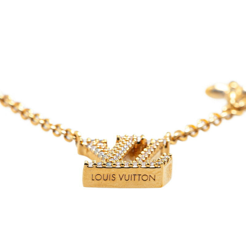 Louis Vuitton Iconic Rhinestone Necklace Gold